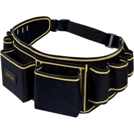 Tool Belt for Electrician, Carpenter, Construction Worker, Adjustable Utility Belt, Fanny Pack, Bag Cover, Hammer Holder - Rope Strap (1/5)