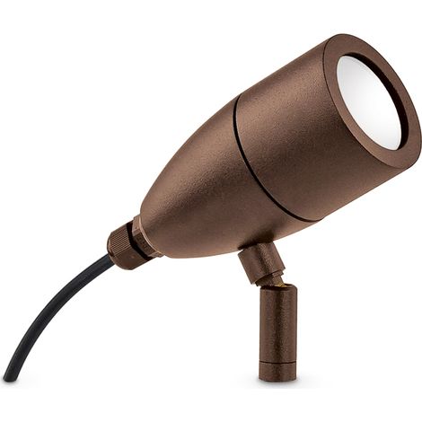 Piantana Da Esterno Moderno Inside Alluminio Coffee 1 Luce G9 3W 3000K (1/2)