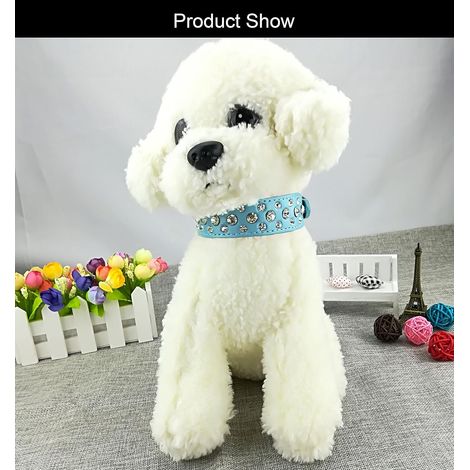 Collier pour chiot à strass, collier mignon pour chien avec strass pour filles (1/4)