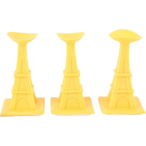 Porte-capacités de porte de la chambre, 3pcs Prophe de porte de laveuse de chargement frontal, Silicone à épreuves à gratter Tour de réduction Type de la salle de bain Stopper (Jaune) (1/5)