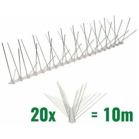 10 Meter lange Taubenabwehrspitzen, 4 Reihen Polycarbonat – eine hochwertige Lösung zur Vogelabwehr (1/5)