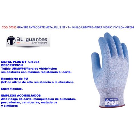 Metalplus NT T-9 UHMWPE/Fiberglas/Nylon Anti-Schnitt-Handschuh GF084
