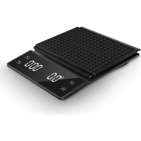 Balance pour café filtre, balance de cuisine, petite balance portable avec écran tactile, 3 kg haute précision 0,1 g, fonctionne sur piles.