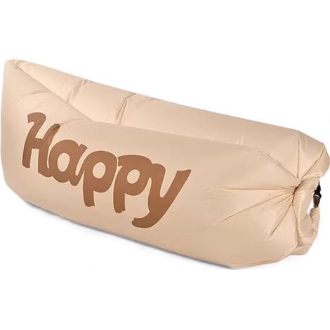 Canapé gonflable d'extérieur en tissu Oxford épais, peut s'asseoir et s'allonger pour le camping adulte, canapé à air portable avec sac de rangement- (1/5)