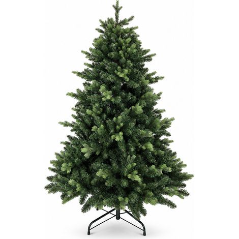 Sapin de Noël artificiel réaliste en PE/PVC 240 cm - Épicéa blanc conique - Little Grove (1/4)