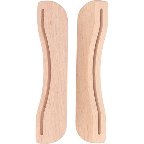 Lot de 2 protège-poignées de poêle à griller, résistants à la chaleur, en bois, pour poêles à griller et à frire. (1/5)