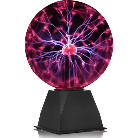 Lampe plasma miniature GDRAVEN, lampe boule plasma Sphère électrostatique tactile à effet lumineux, avec USB, lampe boule tactile à effet lumineux pour décorations festives de chambre d'enfant (15 cm (1/5)