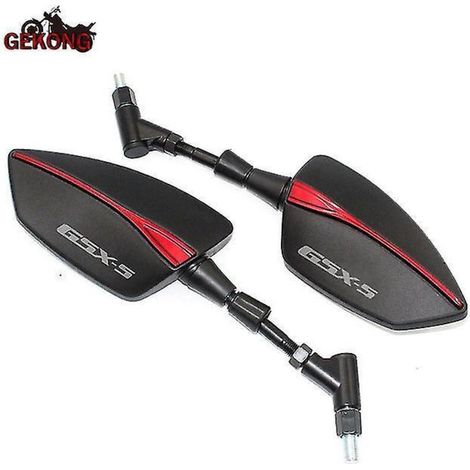 CNC-gefräste Aluminium-Seitenspiegel für Suzuki GSX-S750, GSX-S1000 und GSX-S1000 Motorräder (alle Baujahre) – Rot (1/5)