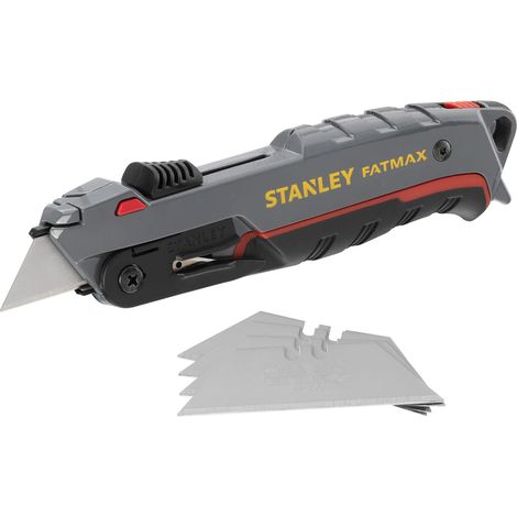 Stanley FatMax Safety Knife STA010242 with Autoretract Feature for Shrink Wrap and Tape Cutting