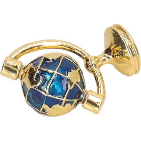 Globe miniature en métal robuste et brillant à l'échelle 1:12 pour maison de poupée - Modèle exquis - Mobilier d'étude (1/5)