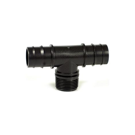 RACCORDO A T MASCHIO PER TUBO IN POLIETILENE  mm. 16x1/2x16 100.00 pz