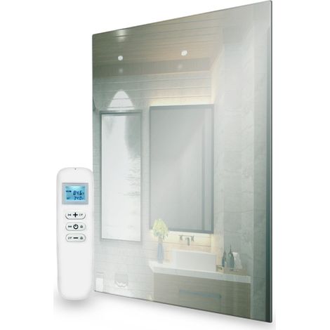 Mirrorstone 580W Mirrored Wi-Fi Infrared Heating Panel - Electric Panel Heater-Wall Mounted (1/5)