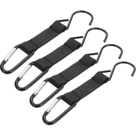 Crochets métalliques pour le rangement des ustensiles de cuisine, ensemble de 16 pièces - Faciles à installer et stables - Idéal pour le camping (1/5)