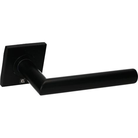 Béquille double JADE slim sans rosace diamètre 19mm carrée noir PVD - HERACLES - B-INOX-SLC02N (1/3)