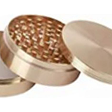 Broyeur à épices en alliage de zinc, broyeur à herbes et épices 63 mm, broyeur en métal à 4 couches pour épices à cigarettes, or rose (1/5)