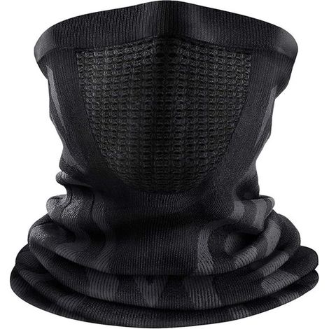 Scaldacollo da ciclismo per uomo e donna，sciarpa traspirante，maschera per il viso，scaldacollo antivento da sci，bandana elastica da corsa (1/5)