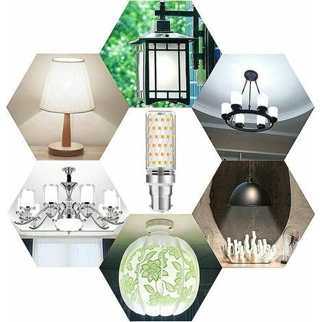 B22 16W LED Bulb, Cool White 6000K, 1600LM, Equivalent to 100W-120W Halogen B22, AC 230V, B22 Bulb for Garage/Studio, Non-Dimmable, Pack of 4 [Energy Class A] (1/4)