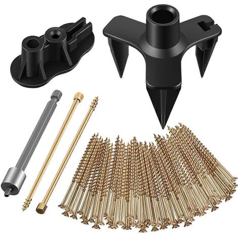 Kit de réparation de plancher, élimine les grincements, convient à la plupart des tapis et planchers de bois franc, U (1/5)