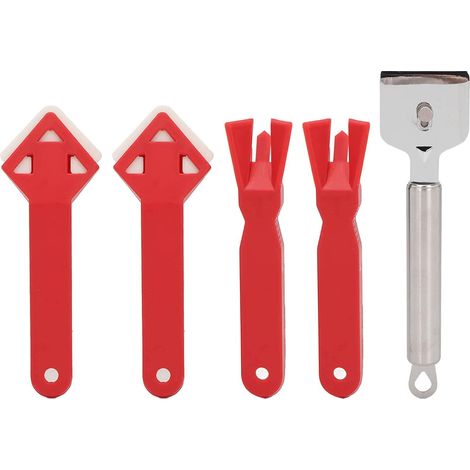 Fugenwerkzeug, Feinabdichtung, 5-teiliges Set, Dichtmittel, Fugenentferner, Schaber-Set für Reparatur und Reinigung (1/5)