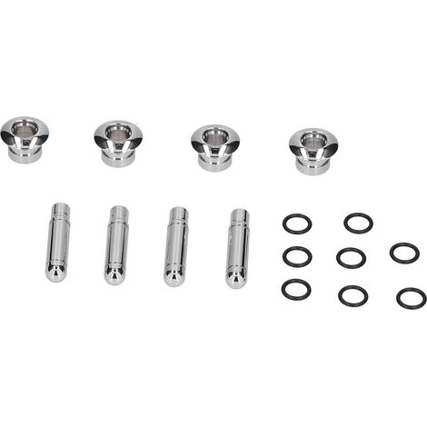Ej.Life Autotürschloss Pin, 8 Stück Autotürschloss Pin mit Abdeckung ABS Chrom Ersatz für TRAX/für Cruze/für Malibu (1/4)