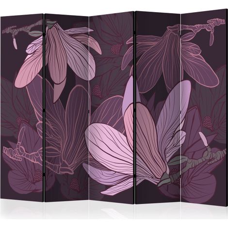 Paravent 5 Volets "Dreamy Flowers" 172x225cm (1/2)