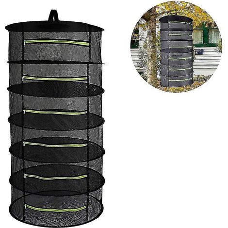 Filet de séchage, séchoir hydroponique pliable en maille pour herbes aromatiques (1/4)