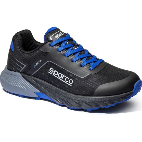 Scarpe da Lavoro Sparco S-Park Salou – Comfort Professionale Ultraleggero (Senza Puntale) - Taglia: 40 - Colore: Nero / Azzurro