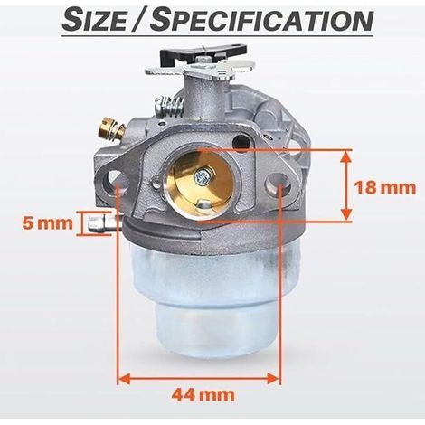 Carburatore per motore Honda GCV160, GCV135, GC160, GC135, GCV160-OHC e tosaerba, set di accessori carburatore JRISBO per tosaerba GCV 160 con guarnizione, candela e filtro dell'aria (1/3)