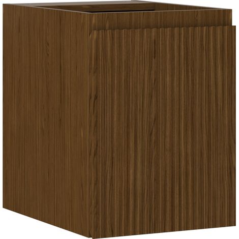Mexen Rivel Badezimmer-Unterschrank 35 cm, 1 Tür, geriffelt, Nussbaum - 91A21-03547-1-BF86 (1/5)