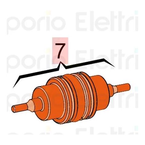 pièce détachée piston de commutation +o-ring (418748) 63003459 (1/3)
