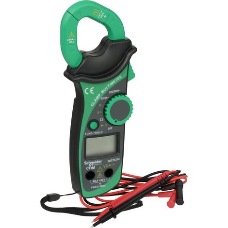 Schneider Electric – Pince ampèremétrique numérique IMT23214 – CAT III 600V – Plage de mesure 600A – Affichage LCD avec fonction Autorange (1/5)