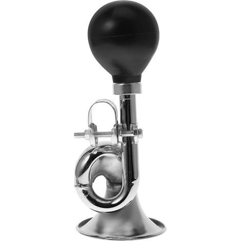 Klaxon de vélo puissant et pratique, alarme sonore pour guidon, sonnette de vélo, trompette-187.56cm-Silver (1/4)
