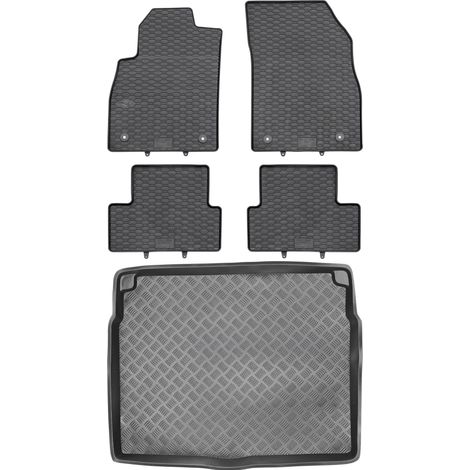 Juego de alfombrillas de goma para coche y maletero para Opel Astra IV J Hatchback (2009-2015).