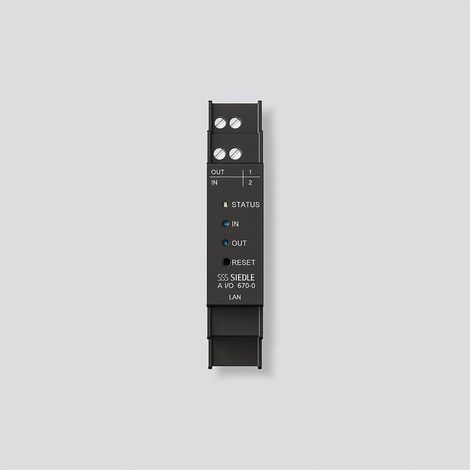 Siedle IP-Schaltaktor A I/O 670-0 Schwarz