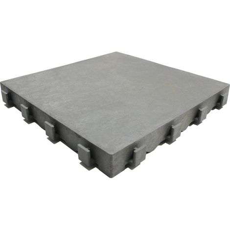 ONEK WPC-Klickfliese betongrau 40 x 40 x 4,5 cm 1 Stück (1/3)