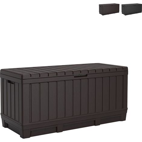 Keter BAULE PORTA ATTREZZI DA GIARDINO KENTWOOD cm. 128x53,6x59 h col. Marrone (1/5)