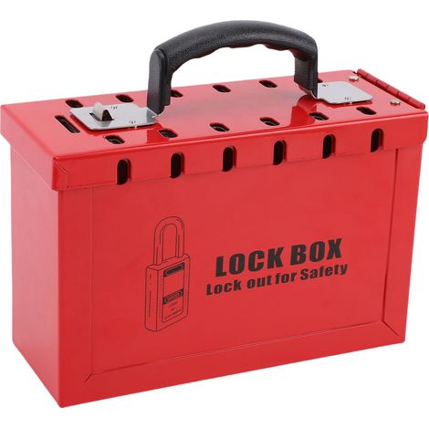 Coffret de sécurité portable avec cadenas, 12 cadenas de 38 mm et 24 clés. (1/5)