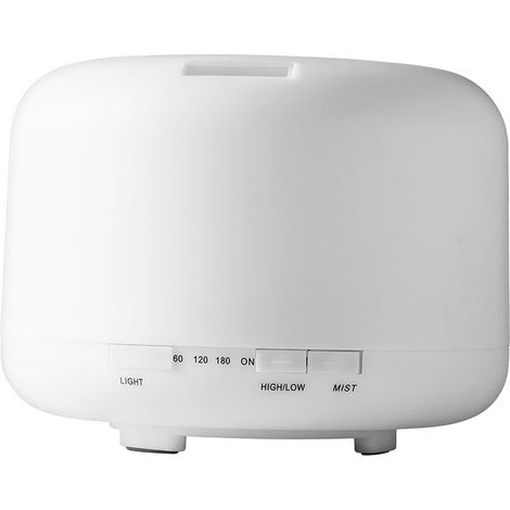 Diffuseur d'huiles essentielles ultrasonique 500 ml avec humidificateur USB, purification de l'air, veilleuse et éclairage d'ambiance 4 en 1. (1/5)