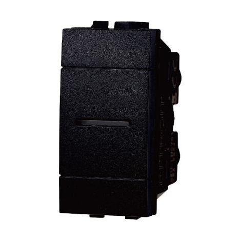 Ettroit serie Space Modulo deviatore ASSIALE nero compatibile BTicino Living International - LN0701