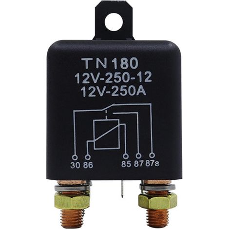 Relais automobile 12V 24V 250A, type continu, haute tension, commande de batterie moto, borne, automobile r (1/5)