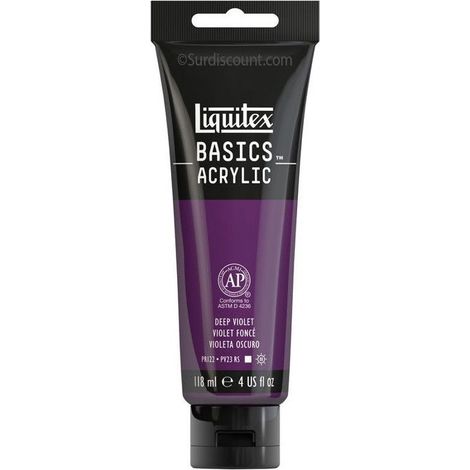 Peinture Acrylique en tube violet foncé 118ml - Liquitex Basics