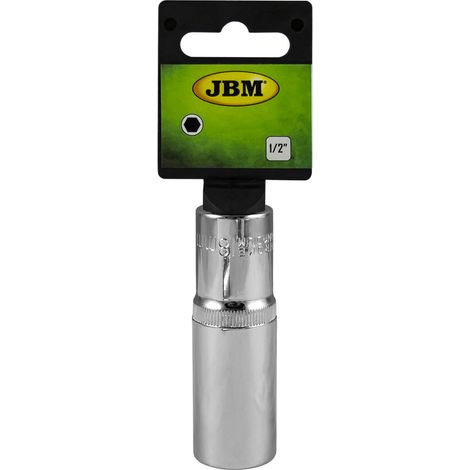 Vaso de 75mm. de largo 17mm. Hexagonal ½" Cromado  JBM13255 (1/2)