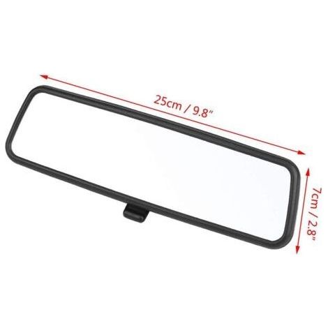 Innenspiegel für Pkw, 25 x 7 cm, Rückspiegel mit Fahrassistenzsystem für B5 MK4 1999-2005 3B0857511G (Schwarz) (1/4)