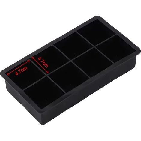 Stampi per gelato in silicone alimentare, versatili, con 8 scomparti, senza coperchio. (1/2)