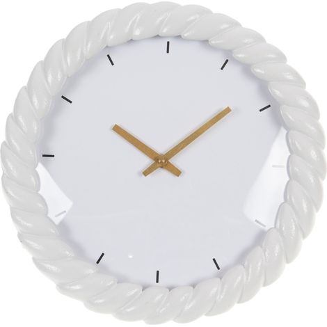 Amadeus - Horloge torsade blanche 31 cm (1/2)