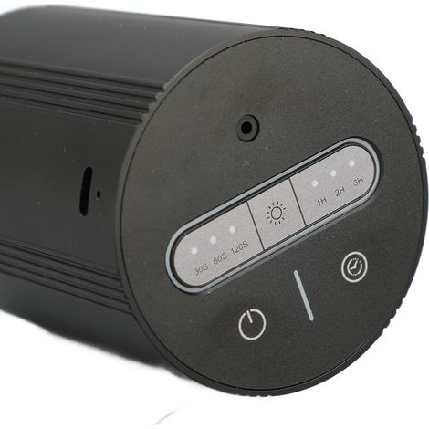 Diffuseur d'aromathérapie professionnel en alliage d'aluminium pour voiture, fonction de minuterie de pulvérisation sans eau, huile essentielle pour la maison, écran tactile noir (1/5)
