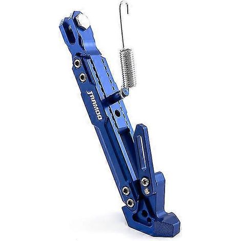 CNC-gefräster, verstellbarer Seitenständer aus Aluminiumlegierung für Motorräder, Roller, Elektro-Dirtbikes und Pitbikes – Blau