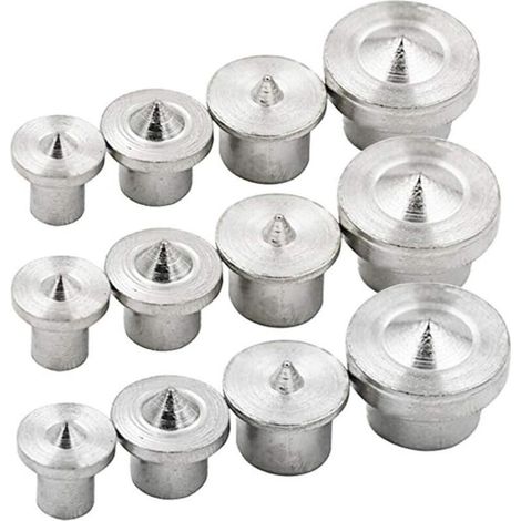 Pointe de Centrage, 12 Pièces Goujons de Centrage Chevilles et Tenon pour Chevillage 6-12 mm (1/4)