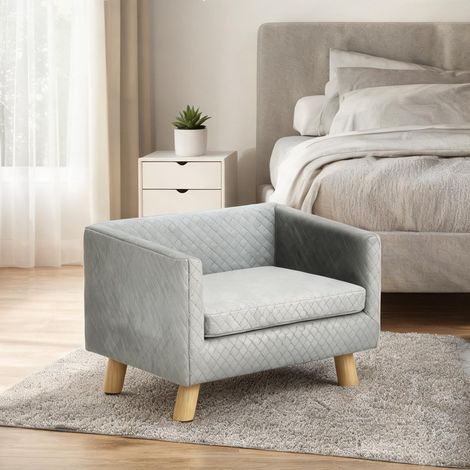 Couchage pour chien gris oscuro 64 x 45 x 36 cm (1/5)