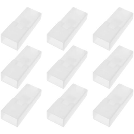 50x 6,3mm Kabelschuhe Schutzhülle Isolierende Abdeckung für 6,3mm Kabelschuhe mit Lasche Weiß